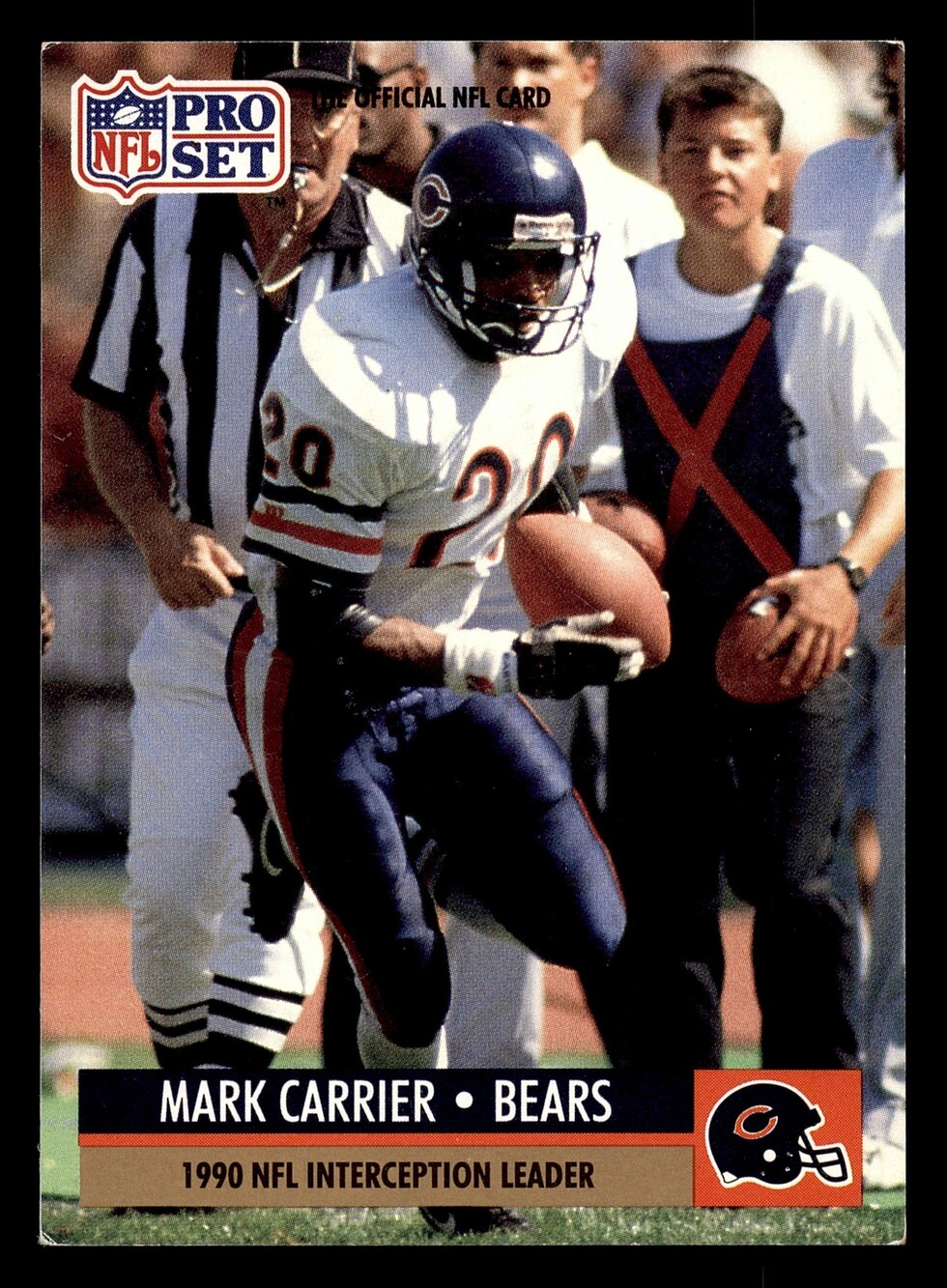 1991 Pro Set #18 Mark Carrier Football Card Chicago Bears